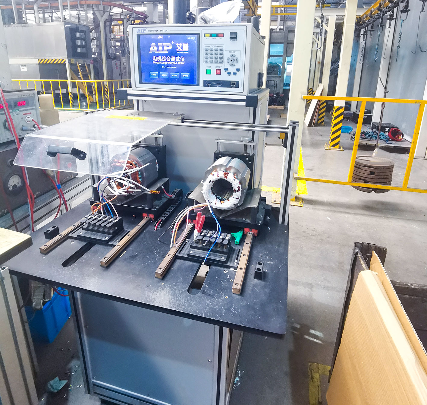 艾普智能—水泵電機(jī)定子綜合測試系統(tǒng)應(yīng)用現(xiàn)場