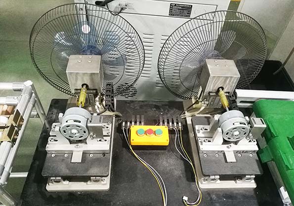 風(fēng)扇無刷電機(jī)測試系統(tǒng)應(yīng)用現(xiàn)場