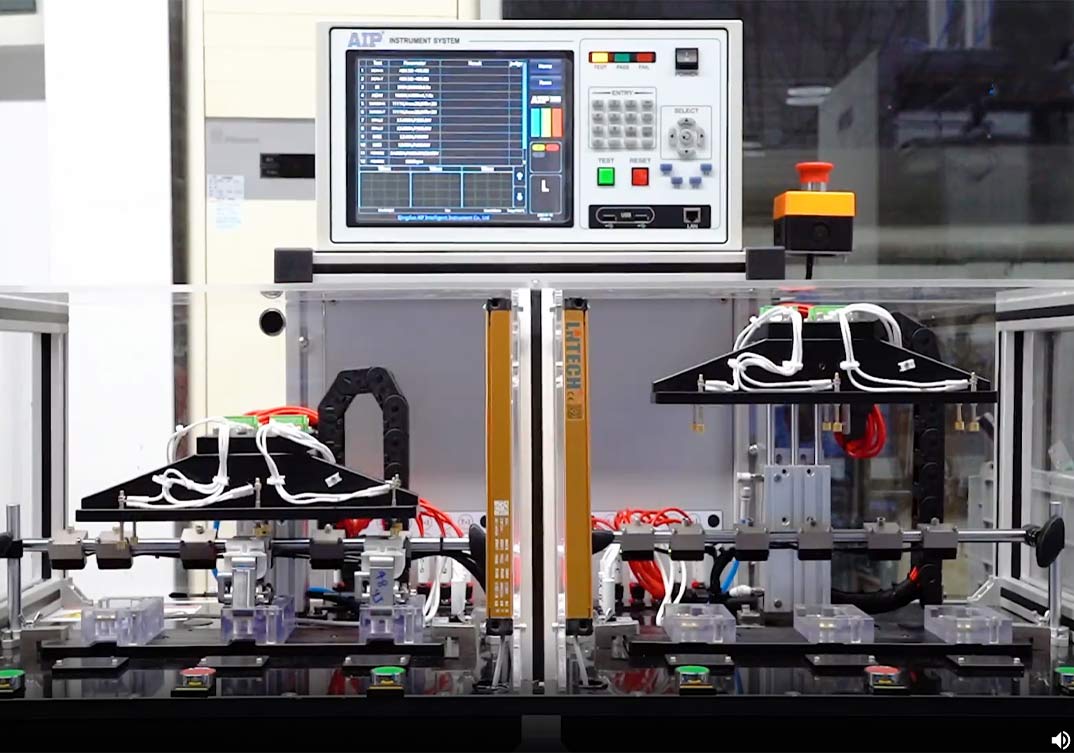 小家電罩極電機測試設備應用現場—AIP艾普